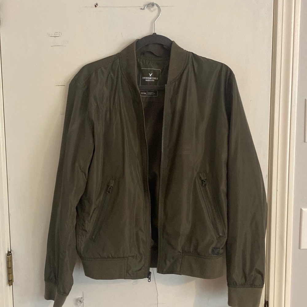 America Eagle Outfitters Army Green Bomber Jacket. Size S
